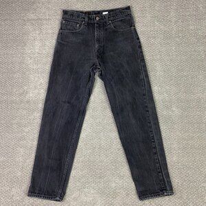 Vintage 90s Levi's 505 Relaxed Fit Tapered Leg Jeans Men's 32 x 30 Black USA